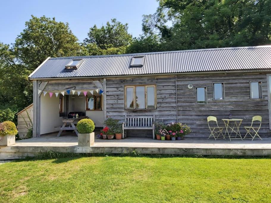 Log Cabin At The Old Summer Dairy Glastonbury Somerton  Esterno foto